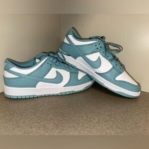 Nike Dark Teal and White Low-Tops. NWT